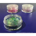 Eco-friendly chunky chameleon glitter flakes best for festivals decoration cosmetics, make-up and nail art, safe to skin